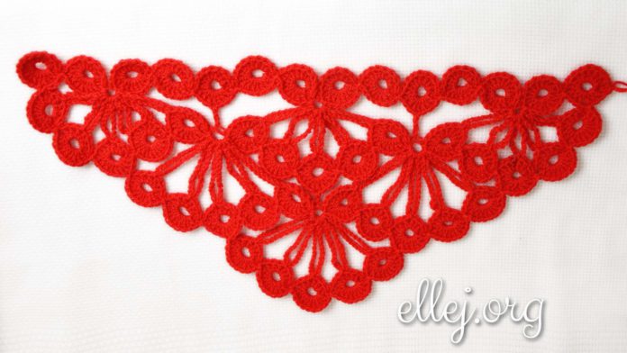 Узор для шали Гроздья рябины