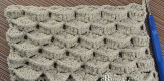 Объемный узор Черепица (Зефирки) Узор Черепица