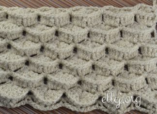 Объемный узор Черепица (Зефирки) Узор Черепица