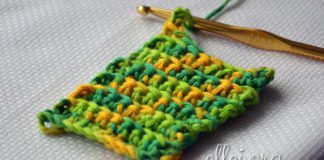 Резинка из столбиков без накида Резинка из столбиков без накида