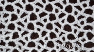 Красивая сеточка крючком для ирландского кружева