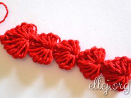 Шнурок из сердечек