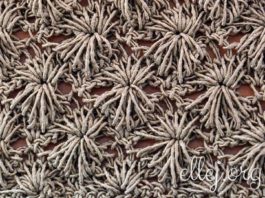 Узор Морские ежи крючком