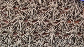 Узор Морские ежи крючком