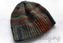 Мужская теплая шапка Мужская теплая шапка крючком