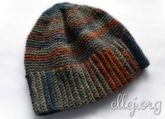 Мужская теплая шапка Мужская теплая шапка крючком
