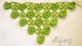 Шаль, шарф, бактус с листочками