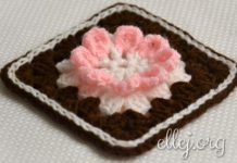 Бабушкин квадрат «Шоколадный тортик» Бабушкин квадрат Шоколадный тортик