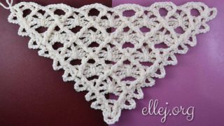 Шаль Ажурные Паучки крючком