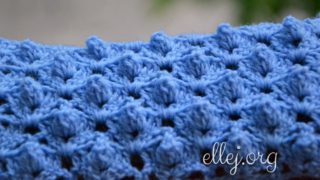 Узор крючком Спинка крокодила. Попкорн, шишечки