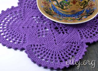 Квадратная салфетка Квадратная салфетка крючком