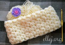 Снуд крючком узором Звездочки Снуд узором Звездочки крючком