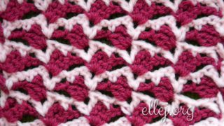 Узор Стрелы Амура крючком