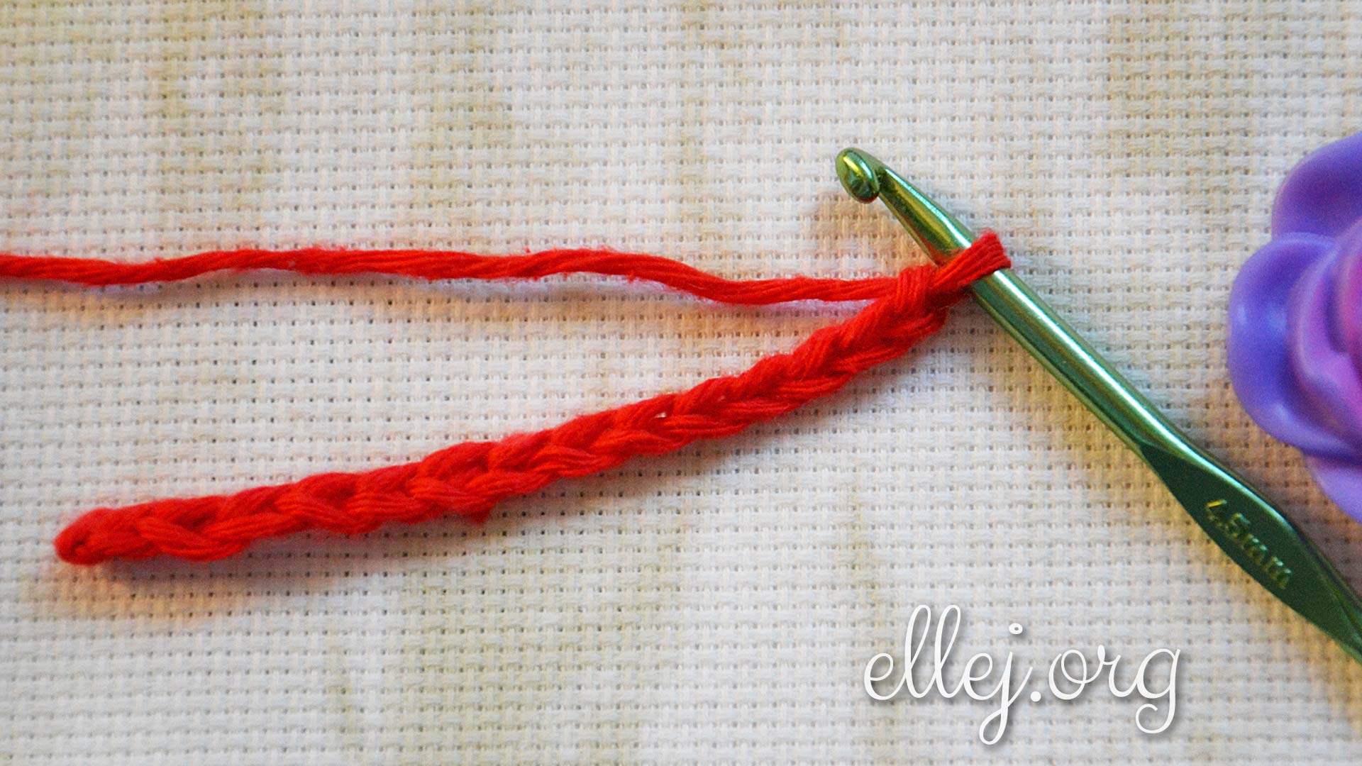 Как спрятать хвостик в начале вязания | Вязание крючком от Елены Кожухарь