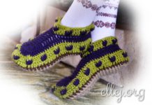 Тапочки-чернички Тапочки-чернички крючком