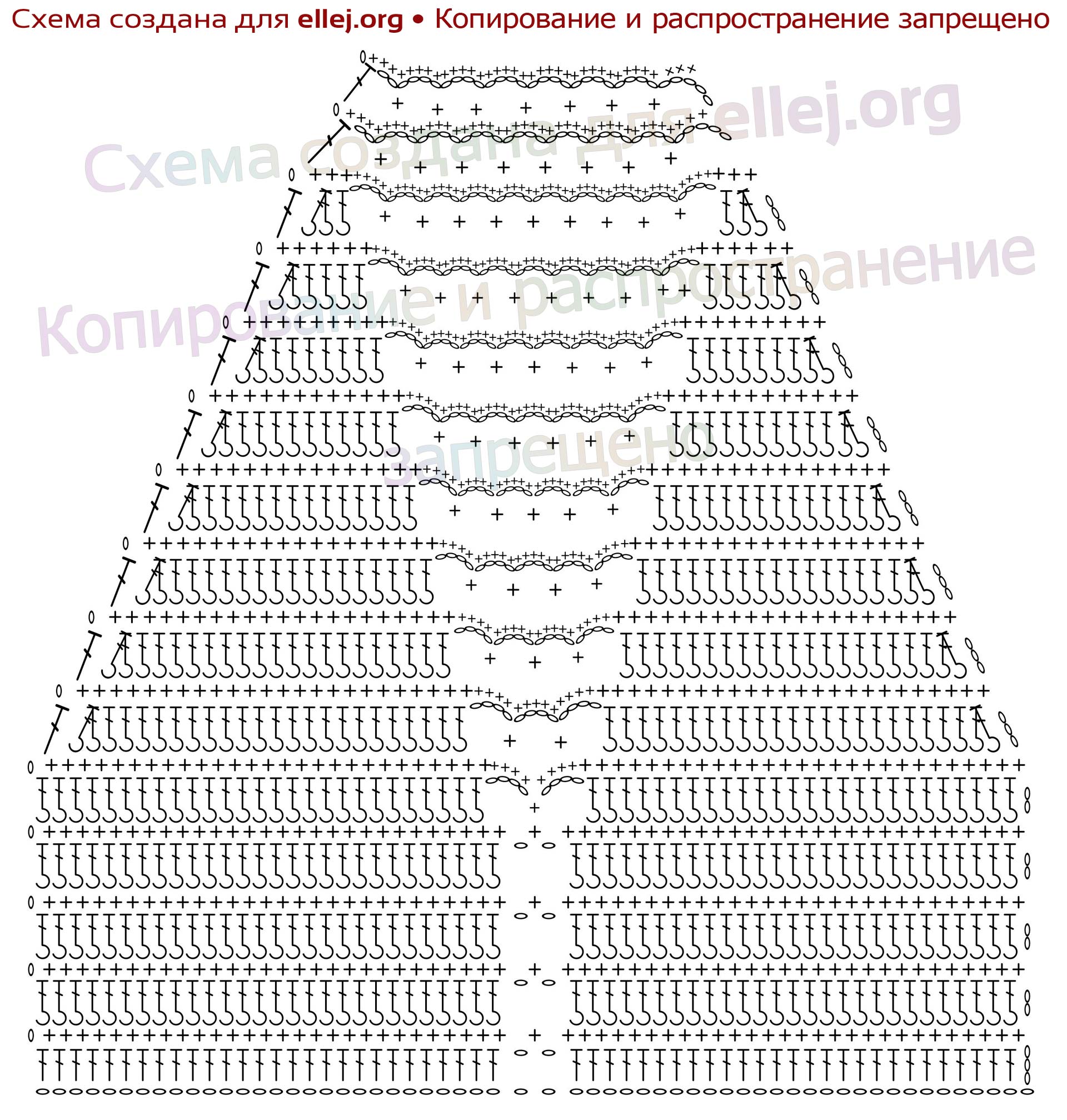 Вязаный кроп топ крючком со схемами