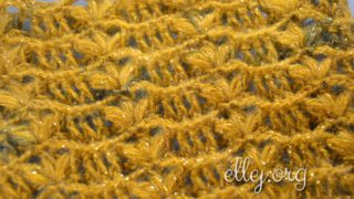 Узор Пышные Трилистники крючком