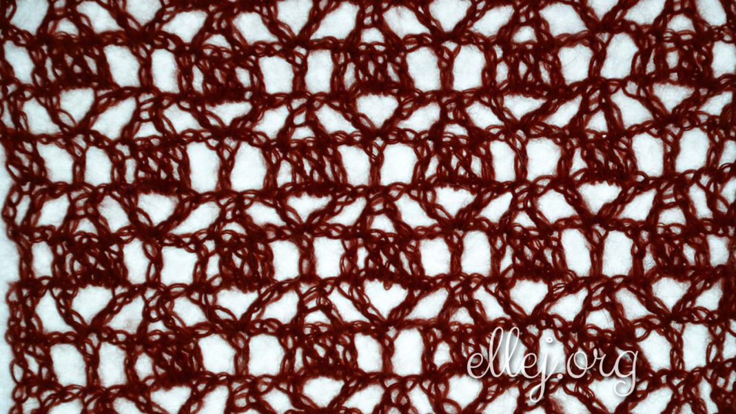Openwork crochet stitch 002