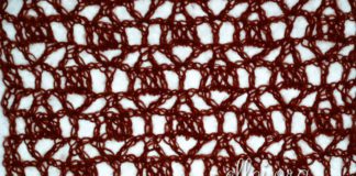 Ажурный узор крючком 002 Ажурный узор крючком 002