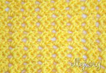 Простой узор крючком 005 Простой узор крючком 005