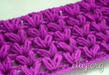 Puff crochet stitch 006 Puff crochet stitch