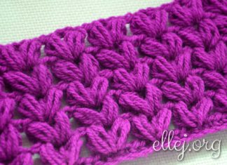 Puff crochet stitch 006 Puff crochet stitch