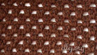 Простой узор крючком 013