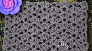 Простой узор крючком 016