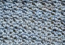 Простой узор крючком 018 Простой узор крючком 018
