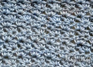 Простой узор крючком 018 Простой узор крючком 018