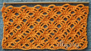 ажурный узор крючком паучки