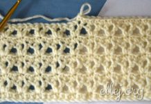 Ажурный узор крючком 023 Ажурный узор крючком 023