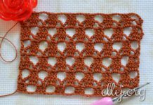 Ажурный узор крючком 024 Ажурный узор крючком 024