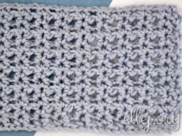 Простой узор крючком 026