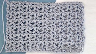 Простой узор крючком 026