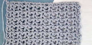 Простой узор крючком 026 Простой узор крючком 026