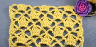 Ажурный узор крючком Короны 027 Ажурный узор крючком Короны 0027