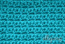 Простой узор крючком 012 «Зерно» Простой узор крючком 0012