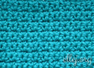 Простой узор крючком 012 «Зерно» Простой узор крючком 0012