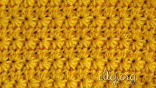 Узор Звездочки крючком