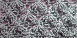 Узор Бархатные звезды Узор Бархатные звезды крючком