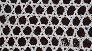 Сеточка "Звезда давида". Схема крючком
