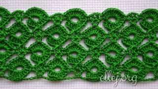 Узор Кружочки крючком