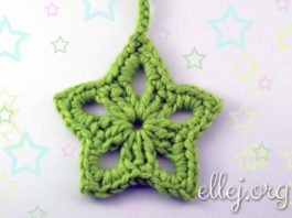 Украшение на елку крючком — Звездочка