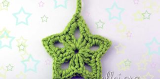 Украшение на елку крючком — Звездочка Украшение на елку крючком — Звездочка