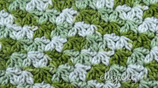Узор звездочки-цветочки по кругу крючком