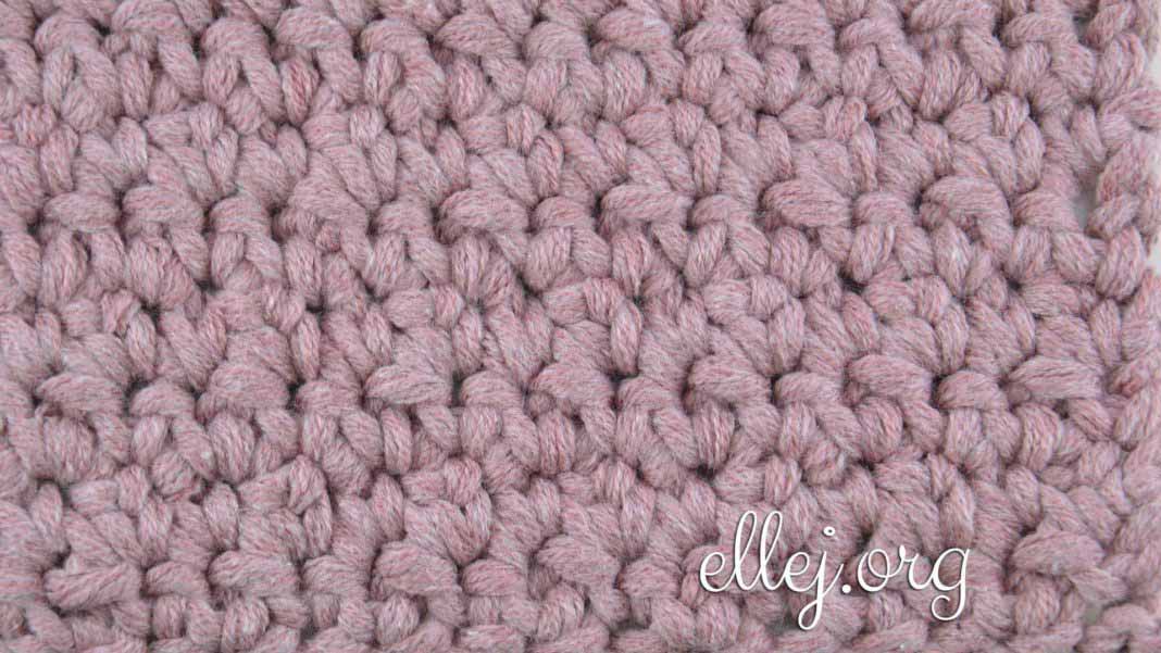 Solid two-sided crochet stitch with extended sc