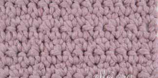 Плотный узор. Удлиненный столбик без накида Удлиненный столбик без накида