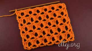 Узор и схема вязания крючком