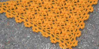 Узор для шали Цветы на филейной сетке Цветы на филейной сетке